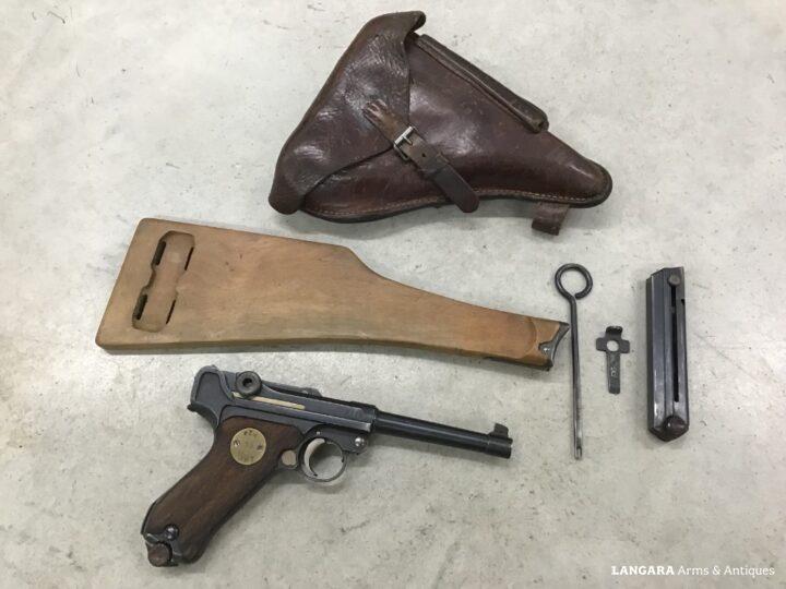 Finnish M23 Luger Rig With Stock