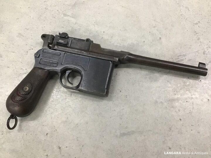 WW1 German Mauser C96 Red 9